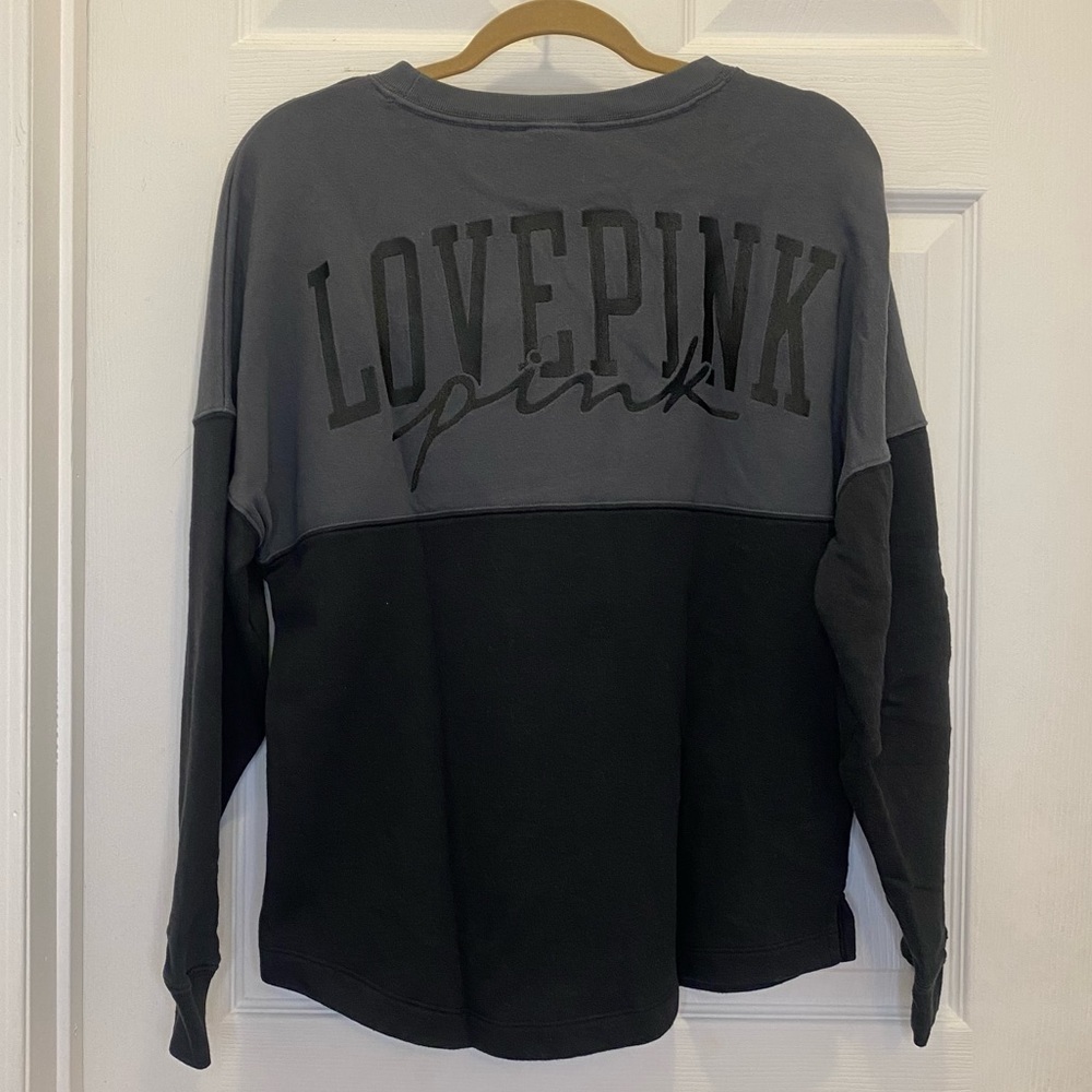 PINK Victoria’s Secret oversized color block crew neck